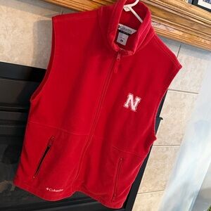 Columbia Red Fleece Vest